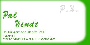pal windt business card